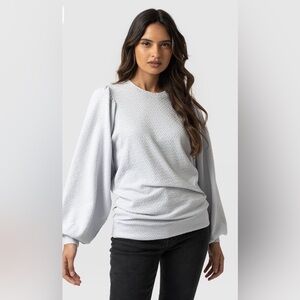 Saint & Sofia Balloon Sleeve Jumper Ice Blue